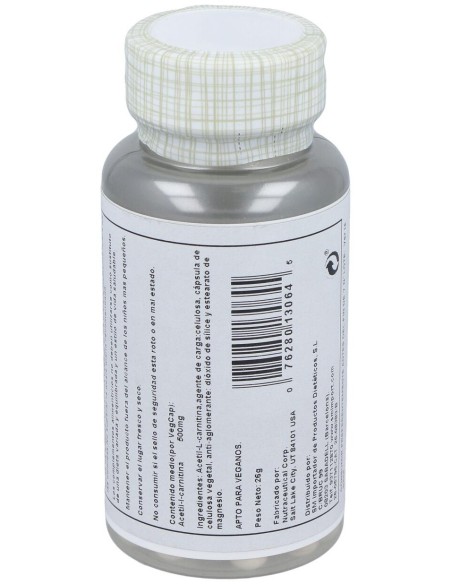 Solaray Acetyl L-Carnitine 500Mg 30Cáps