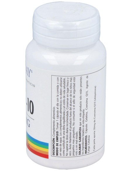 Solaray Pure Coq-10 30Mg 30Cáps