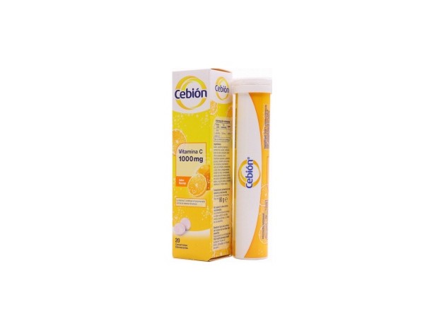 Cebion 1000 Mg Sabor Naranja, 20 Comprimidos...