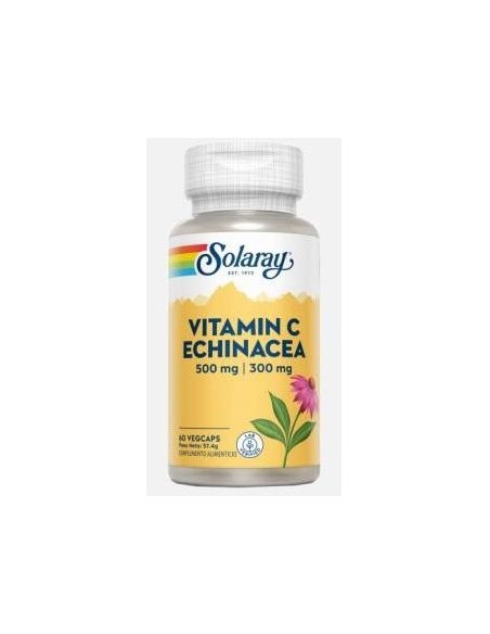 Vitamina C 500Mg + Echinacea 300Mg. 60Cap.