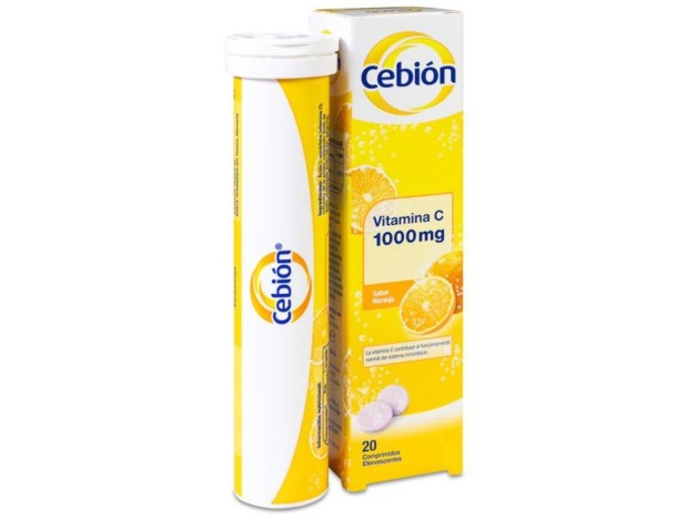 Cebion 1000 Mg Sabor Naranja, 20 Comprimidos...