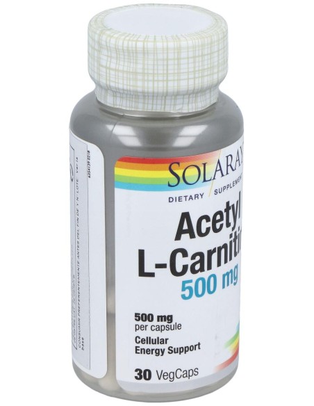 Solaray Acetyl L-Carnitine 500Mg 30Cáps