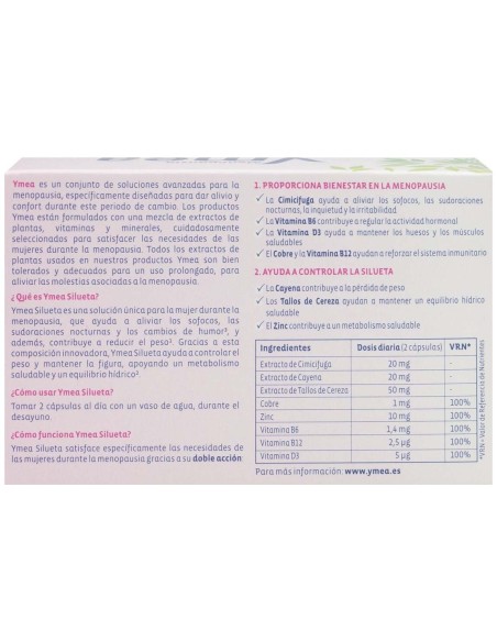 Ymea Menopausia Silueta Nueva Fórmula 64Caps