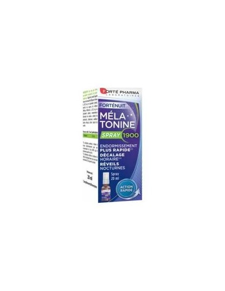 Melatonina Spray 1900 Adormecimiento Más Rápido 20 Ml