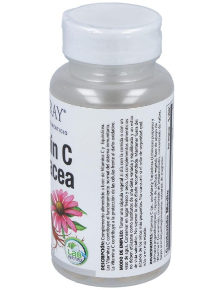 Vitamina C 500Mg + Echinacea 300Mg. 60Cap.