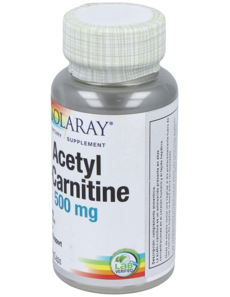 Solaray Acetyl L-Carnitine 500Mg 30Cáps