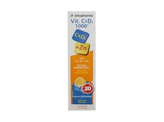 Arkopharma Vitamina C + D3 1000Mg + Zinc...