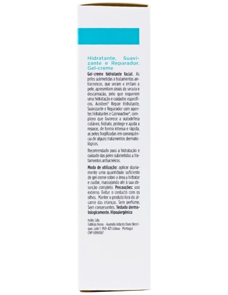 Isdin Teen Skin Rx Acniben Repair Gel-Crema Hidratante, Aliviante Y Reparador, 40 Ml