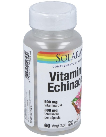 Vitamina C 500Mg + Echinacea 300Mg. 60Cap.