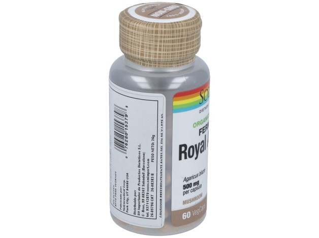 Royal Agaricus Champiñon Del Sol 500Mg. 60Cap.Veg