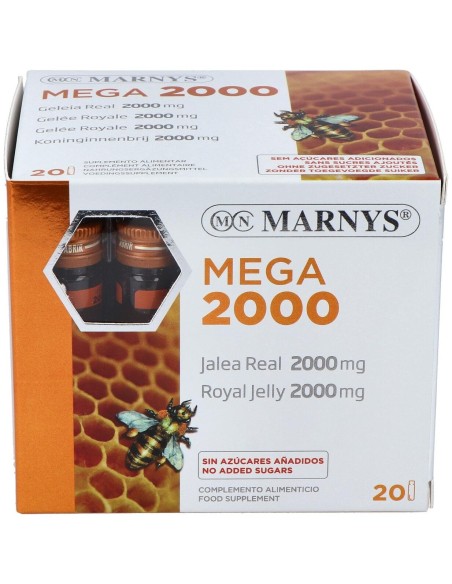 Marnys Jalea Real Mega 2000 20 Ampollas