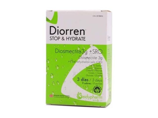 Seidypharm Diorren Stop %26 Hydrate, 9 Sobres