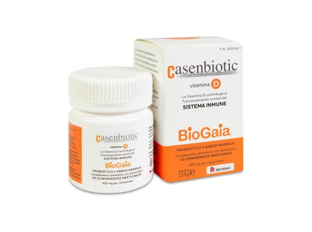 Casenbiotic Vitamina D Naranja 30Comp Masticables