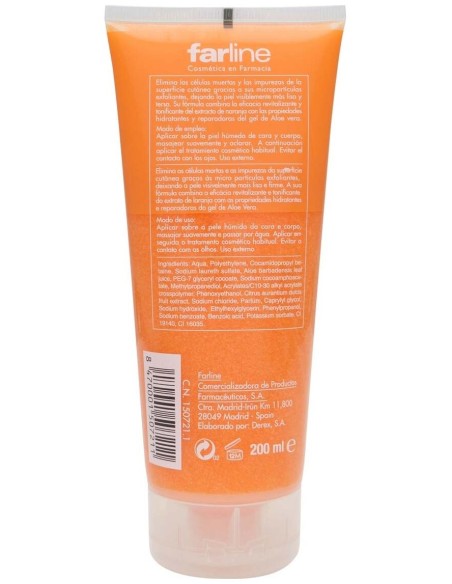 Farline Gel Ducha Exfoliante Cara Y Cuerpo 200Ml