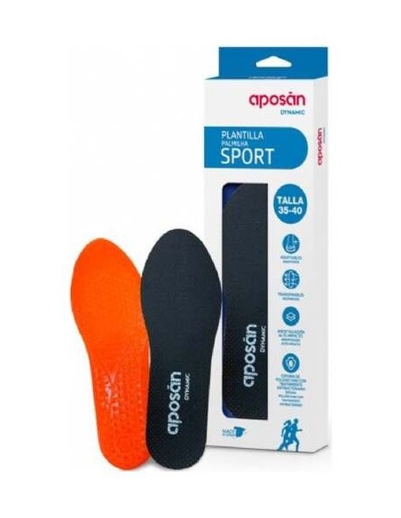 Aposán Dynamic Plantilla Sport Talla 41-46, 2 Unidades.