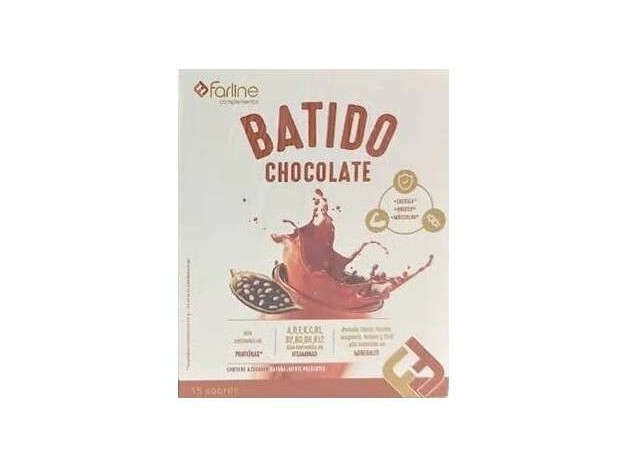 Farline Batido De Chocolate, 15 Sobres