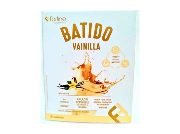 Farline Batido De Vainilla, 15 Sobres
