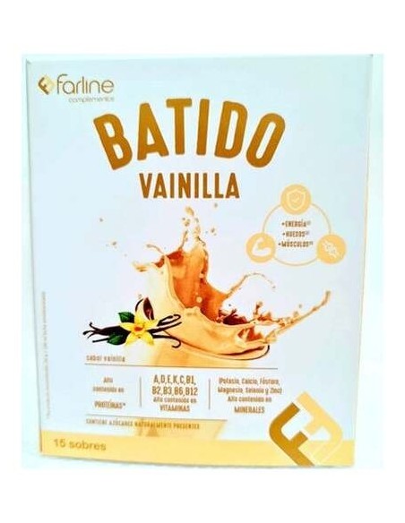 Farline Batido De Vainilla, 15 Sobres