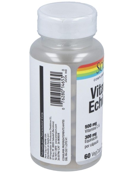 Vitamina C 500Mg + Echinacea 300Mg. 60Cap.