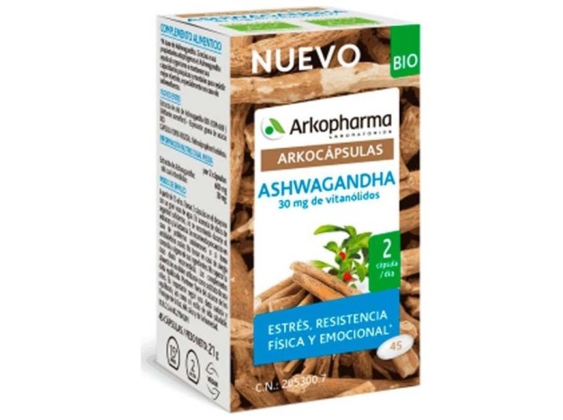 Arkopharma Arkocápsulas Ashwagandha Bio 45Caps