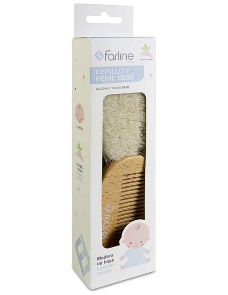 Farline Pack Con Peine Y Cepillo De Bebé, 1 Unidad