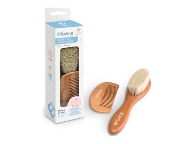 Farline Pack Con Peine Y Cepillo De Bebé, 1 Unidad