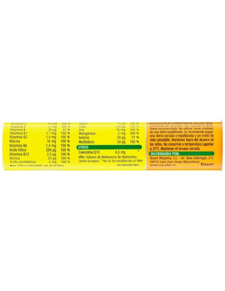 Supradyn Activo, 15 Comprimidos Efervescentes
