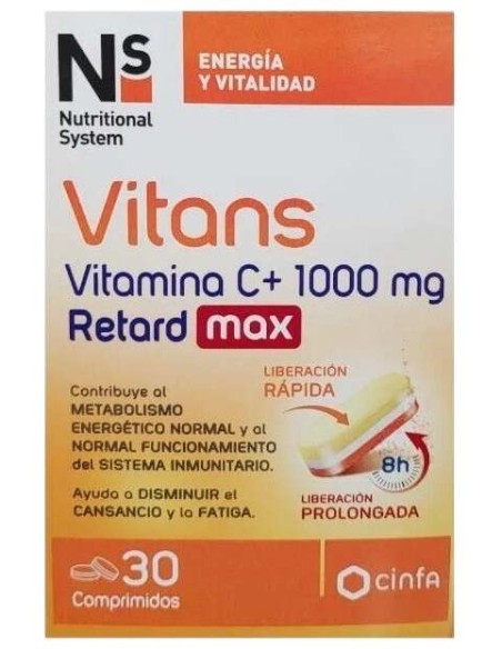 Ns Vitans Vitamina C+ 1000 Ret Max 30 Comp
