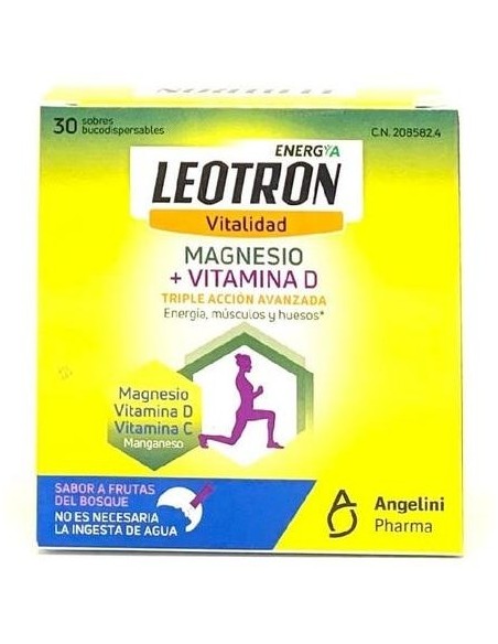 Leotron Magnesio +Vit D 30 Sobres