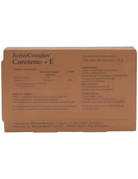 Activecomplex® Caroteno + E 60Cáps