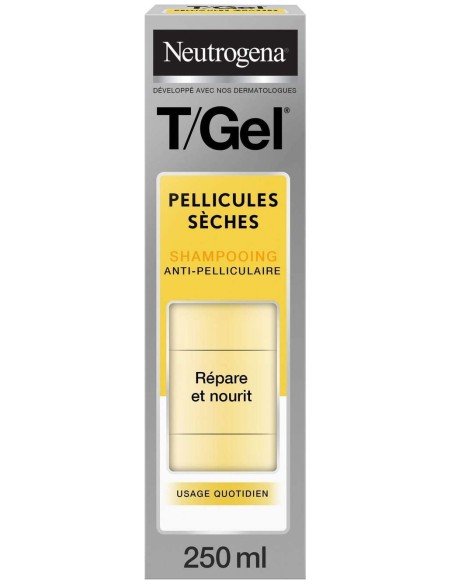Neutrogena T/Gel Champú Anti-Caspa Cabello Seco, 250 Ml