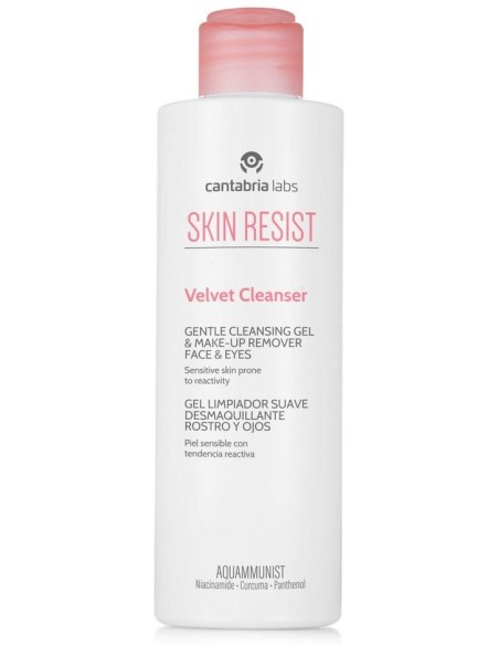 Skin Resist Velvet Gel Limpiador Suave Desmaquillante Rostro Y Ojos 200 Ml