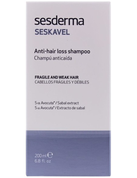 Sesderma Seskavel Champú Anticaída, 200 Ml