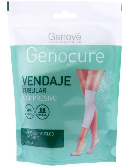 Genocure Vendaje Tubular Compresivo Piernas Y Muslos Delgados Ref.40, 1 Ud
