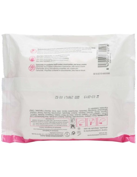 Farline Toallitas Desmaquillantes, 20 Uds
