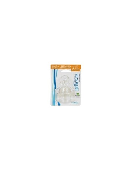 Dr. Brown'S Natural Flow Tetina Estándar Cereales +9M, 2 Uds