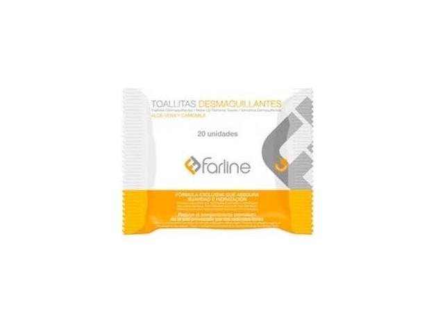 Farline Toallitas Desmaquillantes, 20 Uds