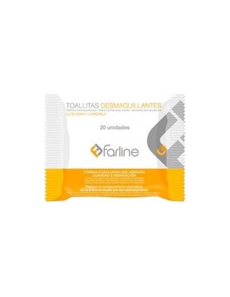 Farline Toallitas Desmaquillantes, 20 Uds