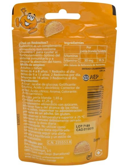 Redoxitos Vitaminas Defensas Niños 25 Perlas Blandas