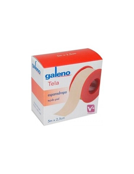 Galeno Esparadrapo Tejido Piel 5 M X 2,5 Cm, 1 Ud