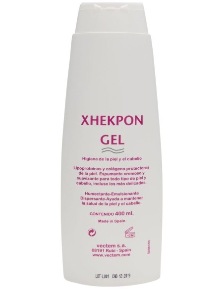 Xhekpon Gel Dermoprotector Con Colágeno Hidrolizado, 400 Ml