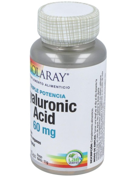 Solaray Hyaluronic Acid 60Mg 30Cáps