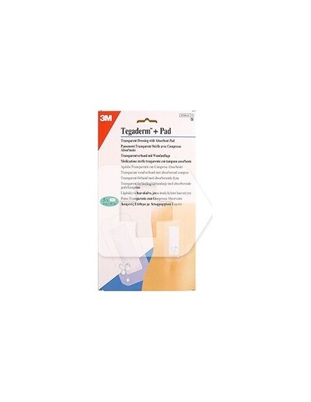 Tegaderm + Pad Apósito Transparente 9X10Cm 5Uds