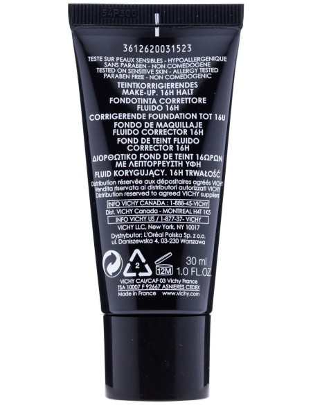 Dermablend Fondo De Maquillaje Corrector Vichy Cosmetica Correctora, 45 Gold