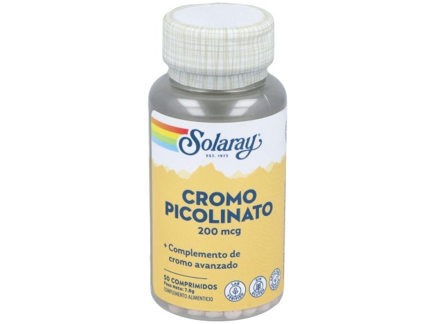 Solaray Chromium Picolinate 200 50 Tabletas