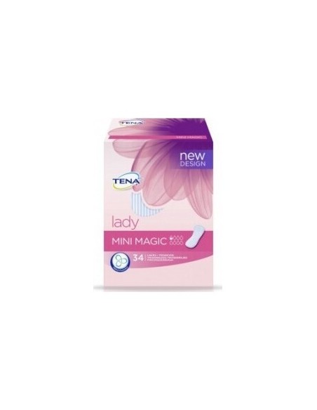 Tena Lady Absorbente Orina Ligera Mini Magic, 34 Uds