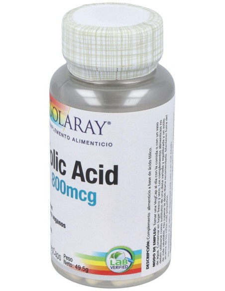 Acido Folico 800Mcg. 100Cap.