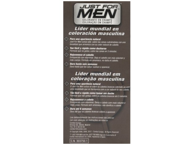 Just For Men Colorante En Gel 30 Cc Negro, 1 Ud