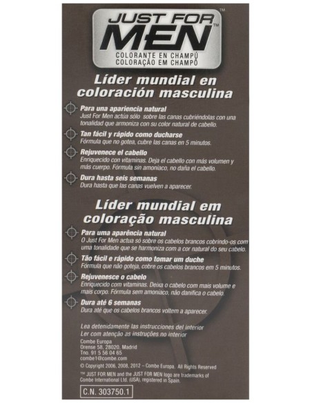 Just For Men Colorante En Gel 30 Cc Negro, 1 Ud