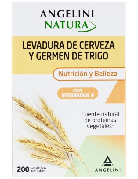 Angelini Levadura De Cerveza Y Germen Trigo, 200 Comprimidos